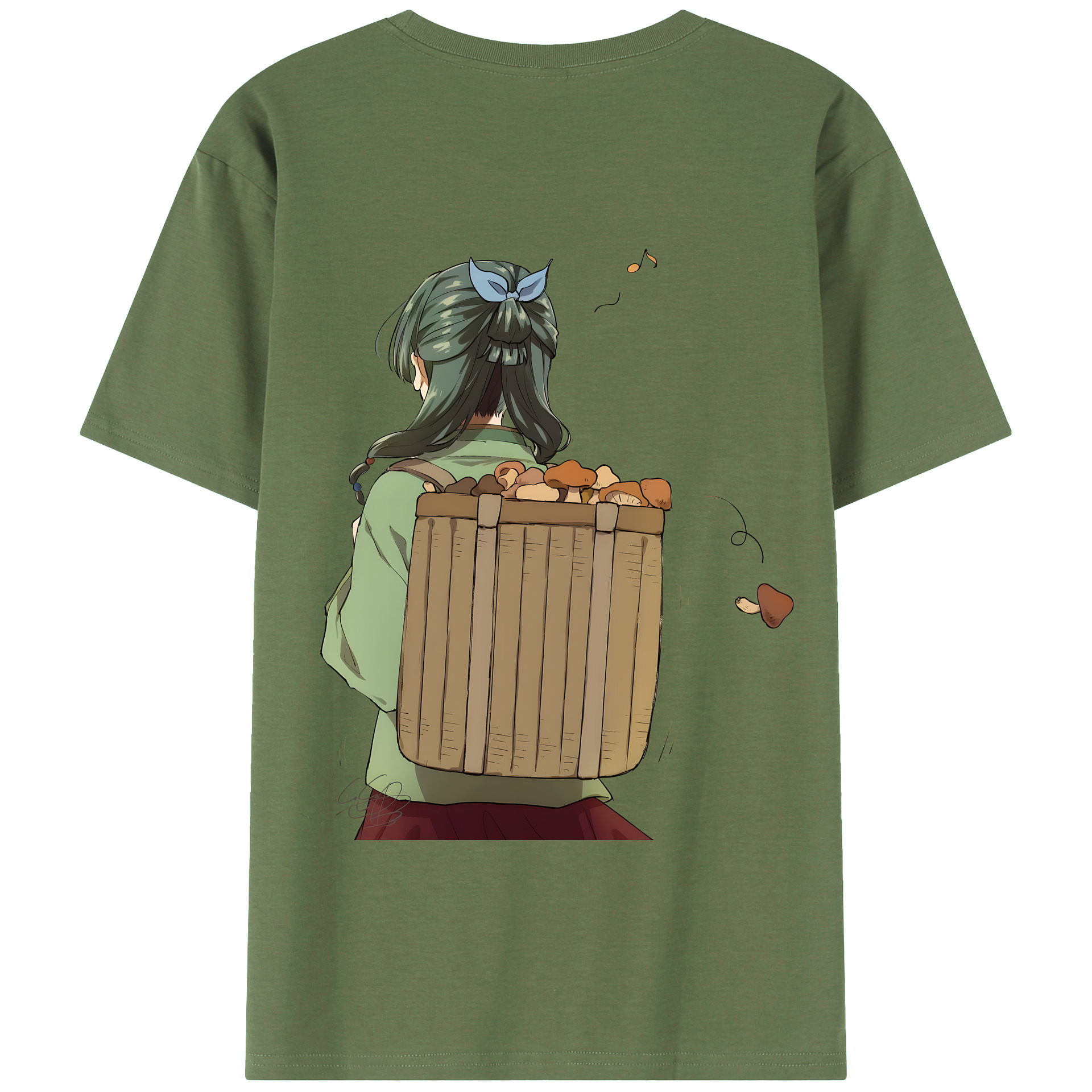 （画像用） 薬屋のひとりごと The Apothecary Diaries 綿100％ メンズ半袖Tシャツ（バックプリント） 通気性